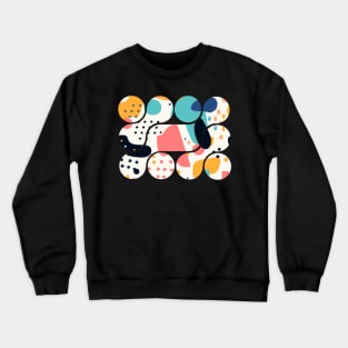 Abstract Shapes in Pastel Colors Crewneck Sweatshirt